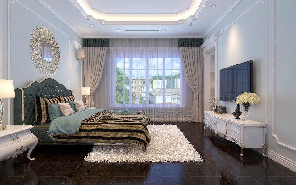 Thiết kế nội thất phòng ngủ biệt thự EuroLand